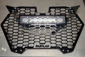 Can-Am Maverick R Grill w/ Baja Designs S8 Light Bar - Dunes 2 Dezert SXS
