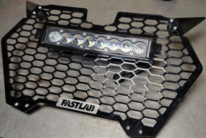 Can-Am Maverick R Grill w/ Baja Designs S8 Light Bar - Dunes 2 Dezert SXS