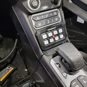 Can-Am Maverick R Auxbeam AR-800 Switch Panel Kit - Dunes 2 Dezert SXS