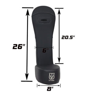 Polaris RZR 1000 rear bump seat by UTV Mountain Accessories for 2024-2025 model, shown with durable black padding and mounting hardware.
