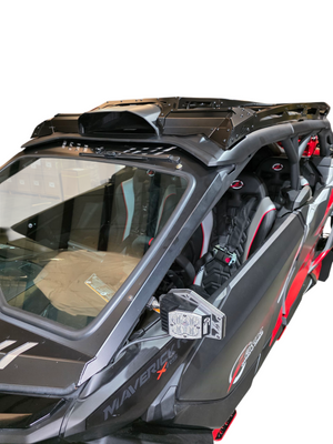 Can-Am Maverick R Max Roof Rack w/ Hood Scoop - Dunes 2 Dezert SXS
