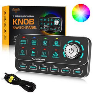 Auxbeam KS-80 RGB Switch Panel 120A - Dunes 2 Dezert SXS