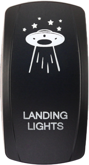 Landing Lights rocker switch cover fits Contura V, XTC, sPod, Daystar systems; actuator only, no switch body included