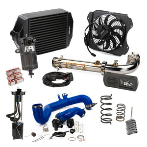 RPM 2020-2022 Can-Am X3 220HP kit with blue tubes and black intercooler