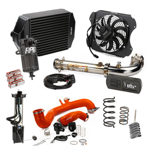 RPM 2020-2022 Can-Am X3 220HP kit with orange tubes and black intercooler
