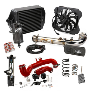 RPM 2020-2022 Can-Am X3 220HP kit with red tubes and black intercooler