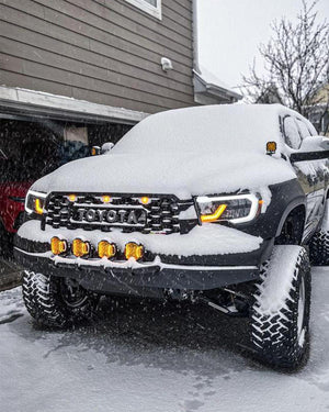 V-ULTRA Series | 5 Inch 172W LED Side Shooter Amber Pod Lights with Amber DRL - Dunes 2 Dezert SXS