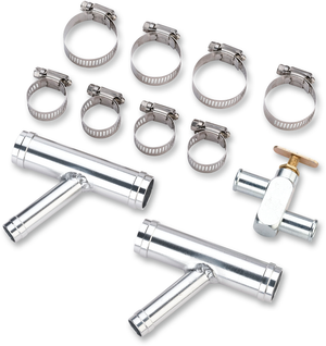 MOOSE OFFROAD Cab Heater Y Fitting with Shutoff Valve Kit Z17554