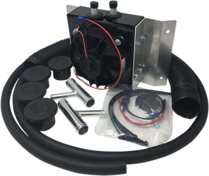 Moose cab heater kit for Polaris RZR 900 and S 900 with 12V water-operated system