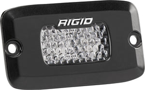 Rigid Industries SR-M PRO Flood Diffused flush-mount LED pod light, black, single, for UTV and off-road builds