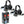Rugged Radios 242 portable 2-person Bluetooth intercom kit with behind the head headsets and 12V power adapter
