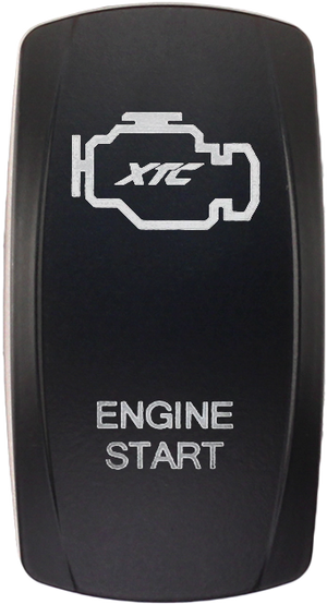 Engine Start rocker switch cover fits Contura V bodies, compatible with XTC, sPod, and Daystar systems, rocker actuator only