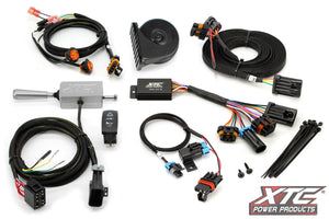 Self-canceling turn signal kit for Polaris General 19+, billet lever, horn, hazard rocker switch, plugs into OEM Pulse Busbar