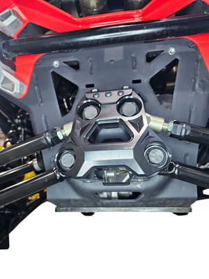 2024+ Can-Am Maverick R Billet Radius Rod Plate – Black - Dunes 2 Dezert SXS