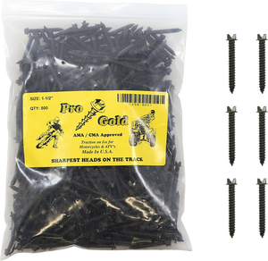 GOLD SCREWS Ice Screws - 1-1/2" - 500 Pack 1-1/2"500