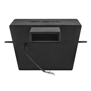 DS18 Polaris RZR 10in Subwoofer Enclosure w/EXL-X10.2D Subwoofer- Black Finish- Acrylic Window- LED