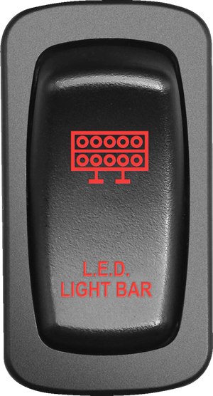 MOOSE OFFROAD Switch - Light Bar - Red LLB-CAR-R
