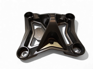 Elektric Off Road gun metal 6-bolt billet radius rod plate with tow hook for Can-Am Maverick X3 - product photo 4