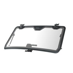 Genuine Polaris tip-out glass front windshield for Polaris Xpedition, studio product view