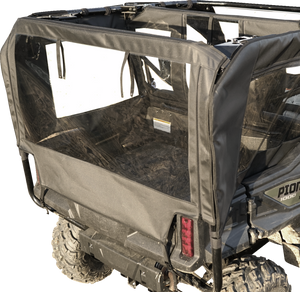 SEIZMIK Soft Doors - Middle/Rear Windows - Black - Honda Pioneer 1000 51-20983