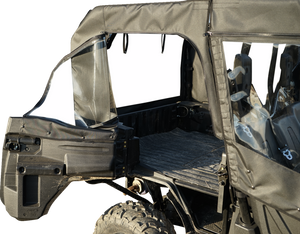 SEIZMIK Soft Doors - Middle/Rear Windows - Black - Honda Pioneer 1000 51-20983