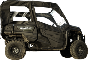 SEIZMIK Soft Doors - Middle/Rear Windows - Black - Honda Pioneer 1000 51-20983