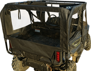 SEIZMIK Soft Doors - Middle/Rear Windows - Black - Honda Pioneer 1000 51-20983