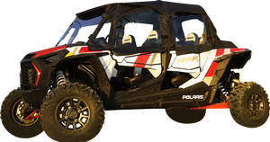 SEIZMIK Soft Upper Doors - Rear Windshield - Roof - Black - Polaris - RZR 51-20990