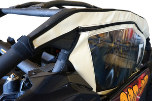SEIZMIK Soft Full Doors - Rear Window - Black - Can-Am X3 51-20993