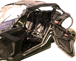 SEIZMIK Soft Full Doors - Rear Window - Black - Can-Am X3 51-20993