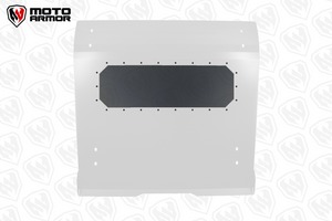 White aluminum roof with tinted sunroof, front drip edge, and rear spoiler for Polaris RZR PRO XP 2 and Turbo R 2 seat UTV models
