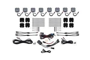 Diode Dynamics Stage Series RGBW LED Rock Light Kit (8-pack)