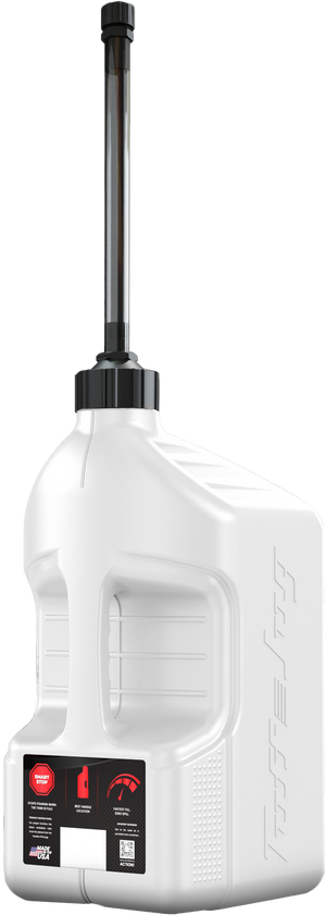 Utility Container White W/ Autostop Spout 5 Gal