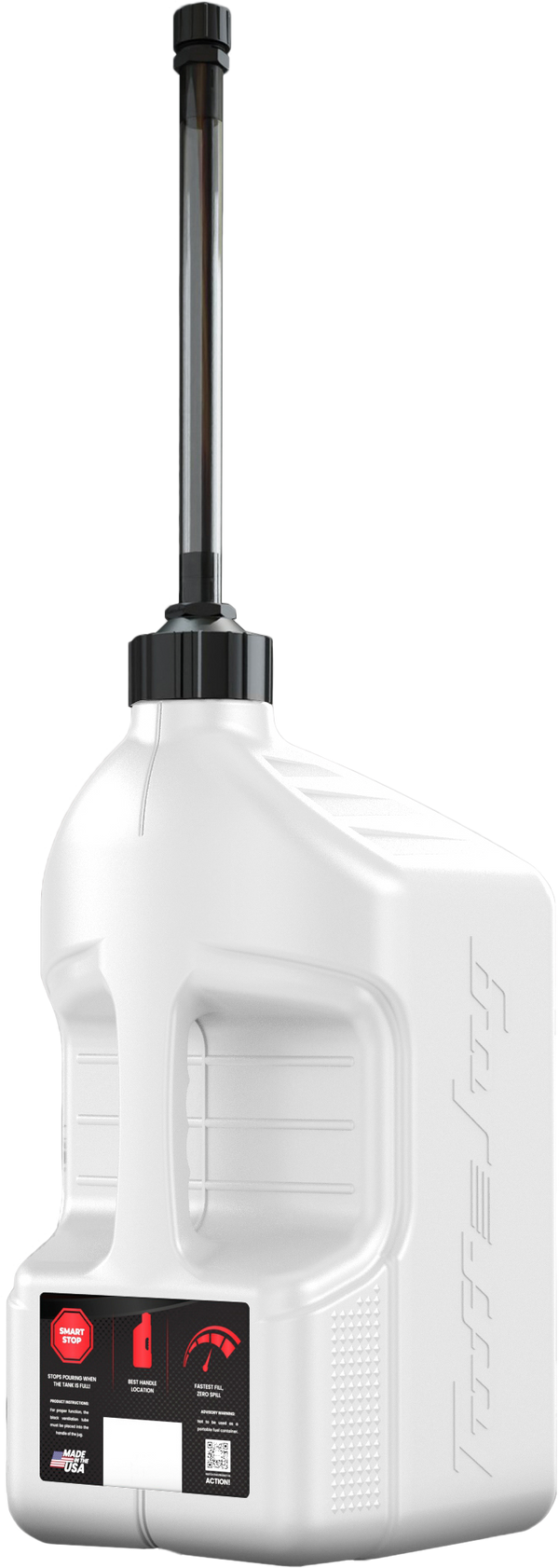 Utility Container White W/ Autostop Spout 5 Gal