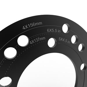Close-up of a High Lifter alignment plate mounted on a side-by-side hub ready for a camber reading