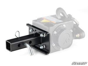 SuperATV Ready Rope hitch mount steel plate for 2 inch UTV receiver