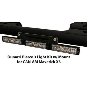 Dunarri Pierce 3-light chase light kit with bracket for Can-Am Maverick X3