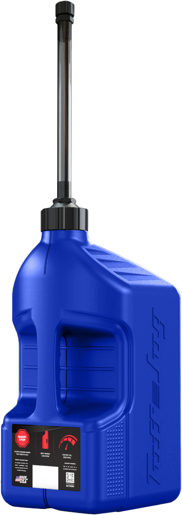 Utility Container Blue W/ Autostop Spout 5 Gal