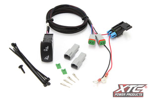Dual zone UTV heated seat control system harness with Deutsch connectors – busbar powered