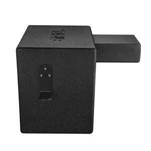 DS18 Polaris RZR 10in Subwoofer Enclosure w/EXL-X10.2D Subwoofer- Black Finish- Acrylic Window- LED