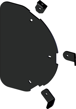 KFI Tapered Plow Side Shield for Pro-Series Blades - Dunes 2 Dezert SXS