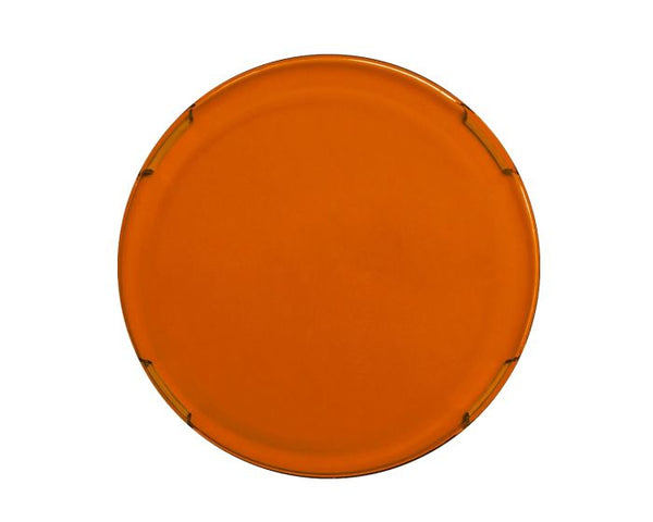 Durable amber Rigid 360-Series 9" LED cover adds lens protection and easy style to your off-road light setup—snaps on easily