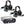 Rugged Radios 364 2-person Bluetooth intercom kit with H41 behind the head headsets and intercom cables