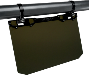 12" X 8" Narrow Mount Sun Viso W/Tinted Shield  Black