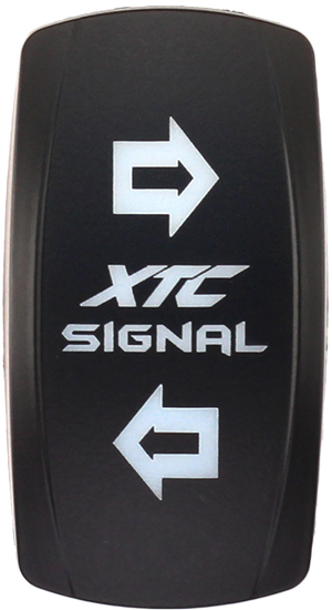 XTC vertical turn signal rocker switch cover for Contura V, compatible with sPod and Daystar systems, rocker only