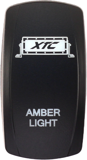 Amber Light Bar Contura V Rocker Switch Cover fits XTC, sPod, Daystar bodies – 1.92″ x 1.020″ – actuator only, no switch