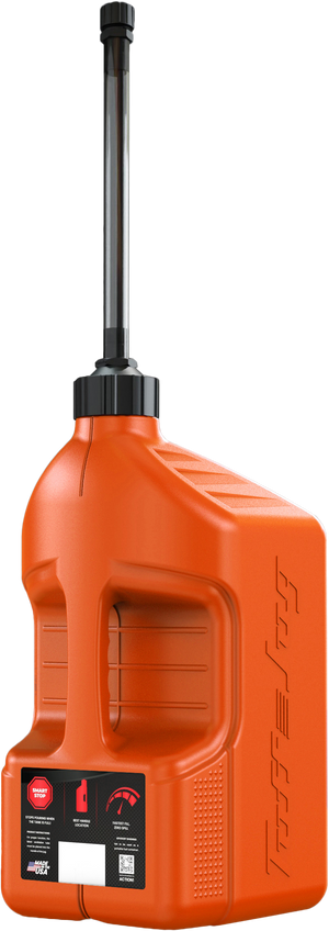 Utility Container Orange W/ Autostop Spout 5 Gal