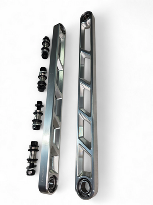 Elektric Off Road clear anodized billet rear sway bar links for Can-Am Maverick R