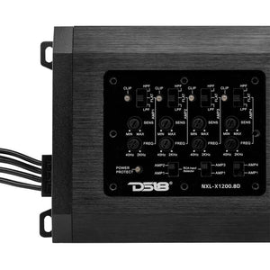 DS18 8-Channel Class-D Amp Full-Range 8 x 150 Watts RMS at4 ohm IP67 Waterproof Rating