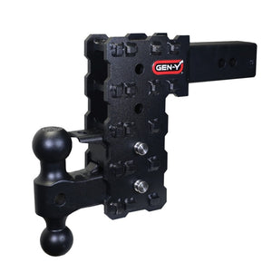 Gen-Y Phantom-X 2.5in Solid Shank 7.5in Drop 1.6K TW 16K Hitch w/GH-051 & GH-032 (No Flat Towing)